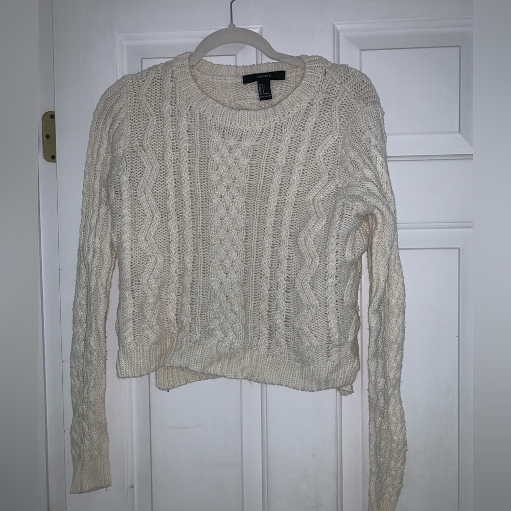 Forever 21 Cableknit Sweater